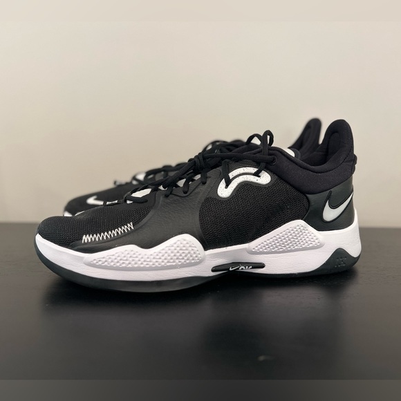 Nike PG 5 TB Black White Panda Basketball Shoes DM5045-001 Men's